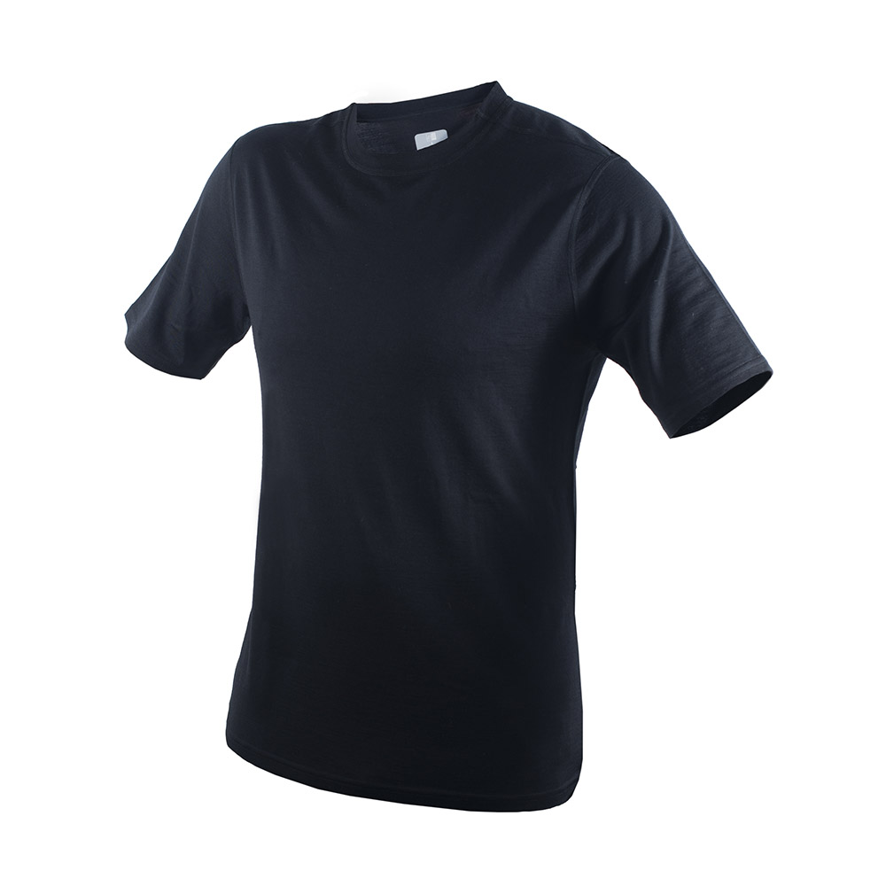 MLV | Merino S/S Crew | Svart i gruppen T-SHIRT hos Equipt AB (Merino SS Crew Svart)